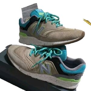 New Balance Mens Size 8.5 MINT 997H Tidepool CM997HJO B Shoes Sneaker + Laces